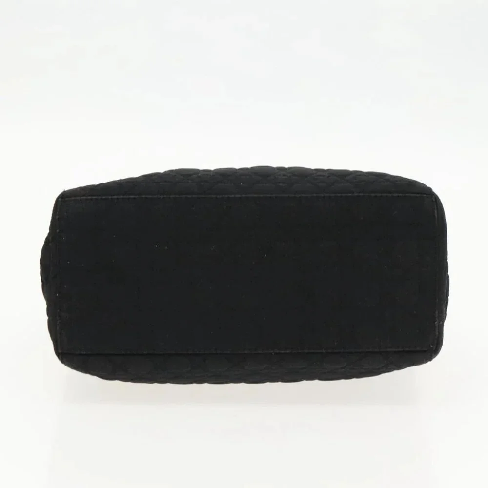 Christian Dior Canage Hand Bag Nylon Black Gold - Picture 5 of 14